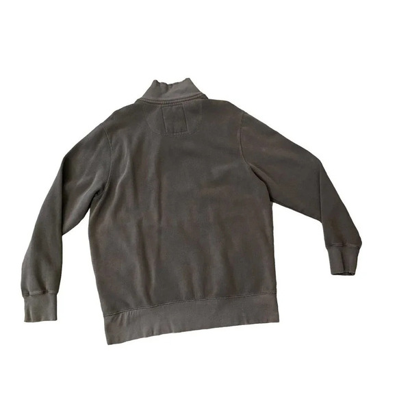 Mens Aeropostale Long Sleeve XL 3/4 Zip Warm Athletic Brown Logo With Pockets - Picture 2 of 10